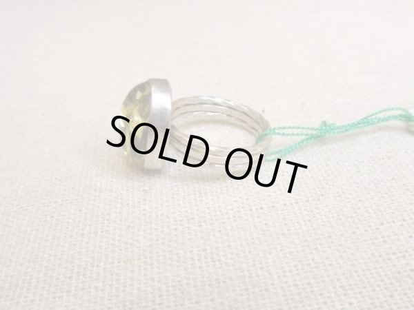 画像2: グリーンアンバー　リング　 (2)