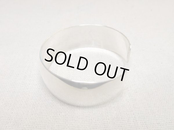 画像2: シルバープレーン バングル (2)