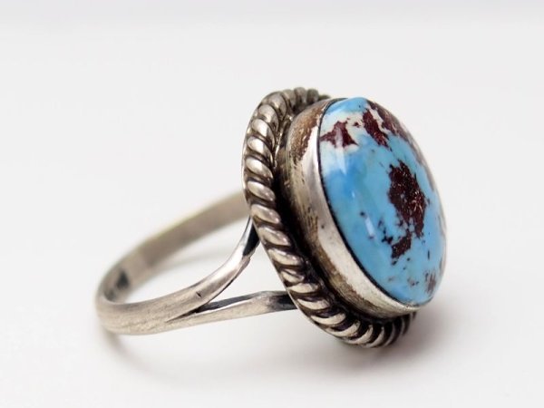 画像2: ゴールデンヒルターコイズ リング (2)