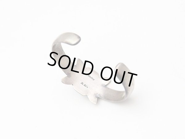 画像2: Harrison Bitsue サンドキャスト ターコイズブレスレット (2)