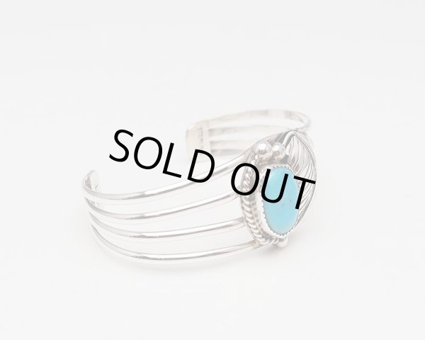 画像2: キングマンターコイズ　バングル (2)