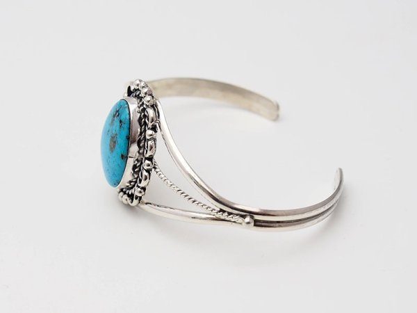 画像2: キングマンターコイズ　バングル (2)