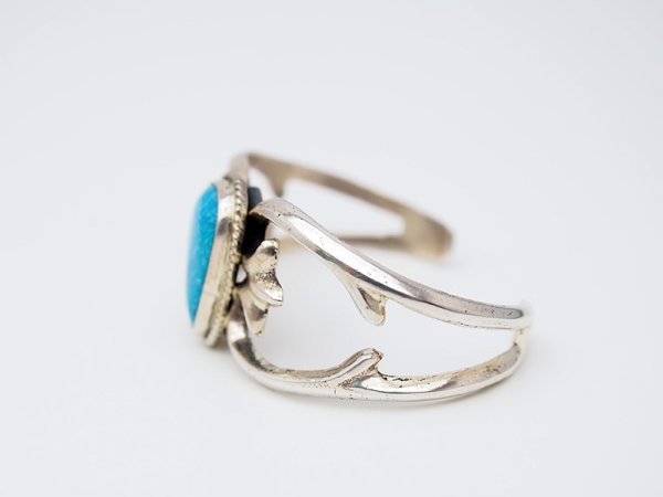 画像2: Evelyn Platero サンドキャスト ターコイズ バングル (2)