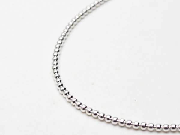 画像2: ナバホパールネックレス 3mm丸玉 41cm (2)