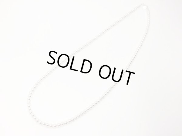 画像2: ナバホパールネックレス 5mm丸玉 61cm (2)