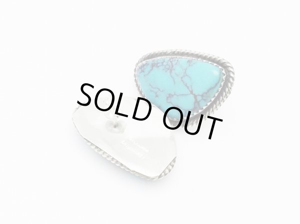 画像3: ナバホ ターコイズ ピアス (3)