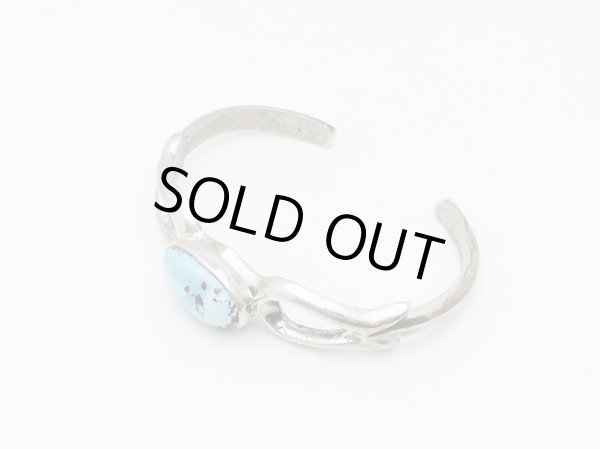 画像2: サンドキャスト ゴールデンヒルターコイズ バングル (2)