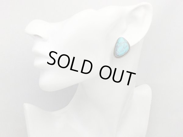 画像4: ナバホ ターコイズ ピアス (4)