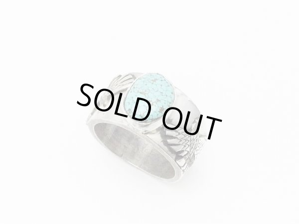 画像2: Herman Vandever ナンバーエイトターコイズ リング (2)