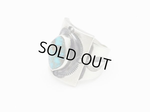 画像2: Herman Vandever  モレンシーターコイズ シールドリング (2)