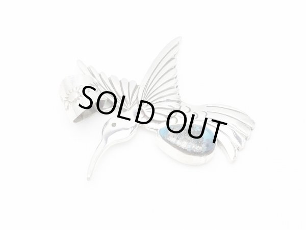 画像2: Herman Vandever  ハミングバード ターコイズペンダントトップ (2)