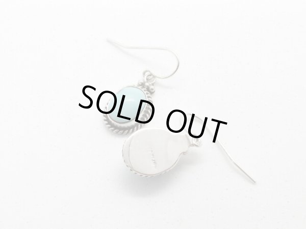 画像2: ターコイズ ダングルピアス (2)