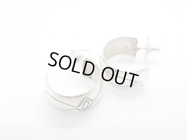 画像2: スタンプワーク フープピアス (2)