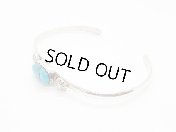 画像2: ナバホ ターコイズ バングル (2)