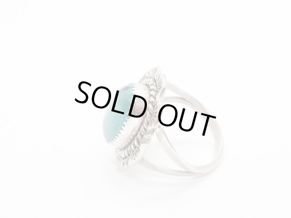 画像2: グリーンターコイズ リング (2)