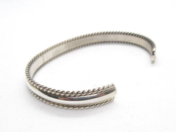 画像2: ハーフラウンド ツイステッドワイヤー バングル (2)