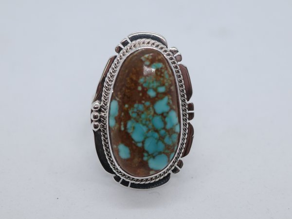 画像1: #8ターコイズリング (1)